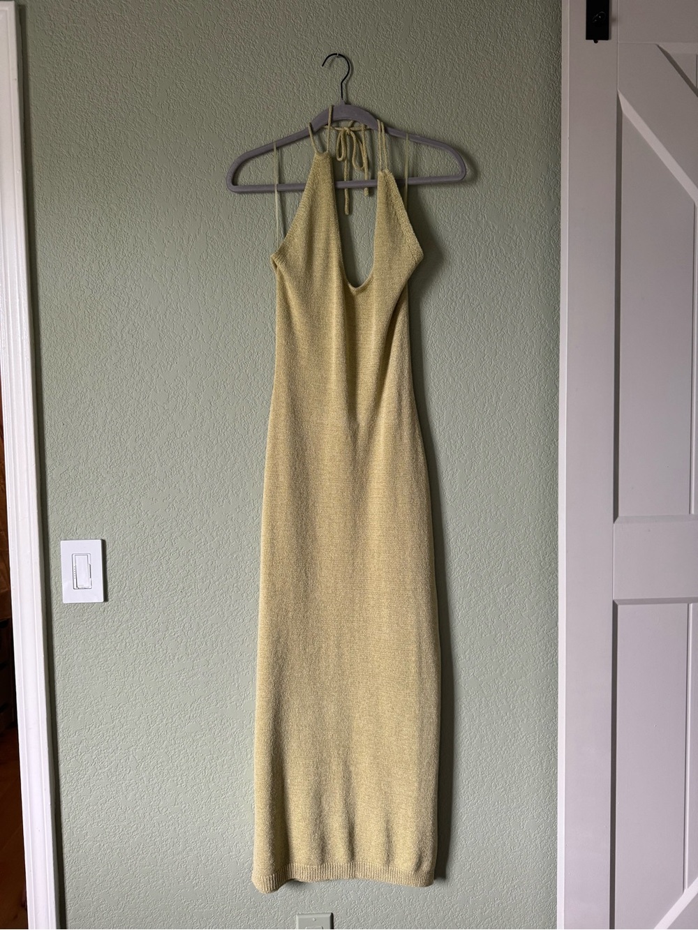 Anthropologie- Knit Maxi Dress in Olive